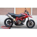 AviaCompositi Carbon Fiber Tail For Single Muffler Exhaust for Ducati Hypermotard 1100 / Evo / 796 AviaCompositi Carbon Fiber Tail For Single Muffler Exhaust for Ducati Hypermotard 1100 / Evo / 796